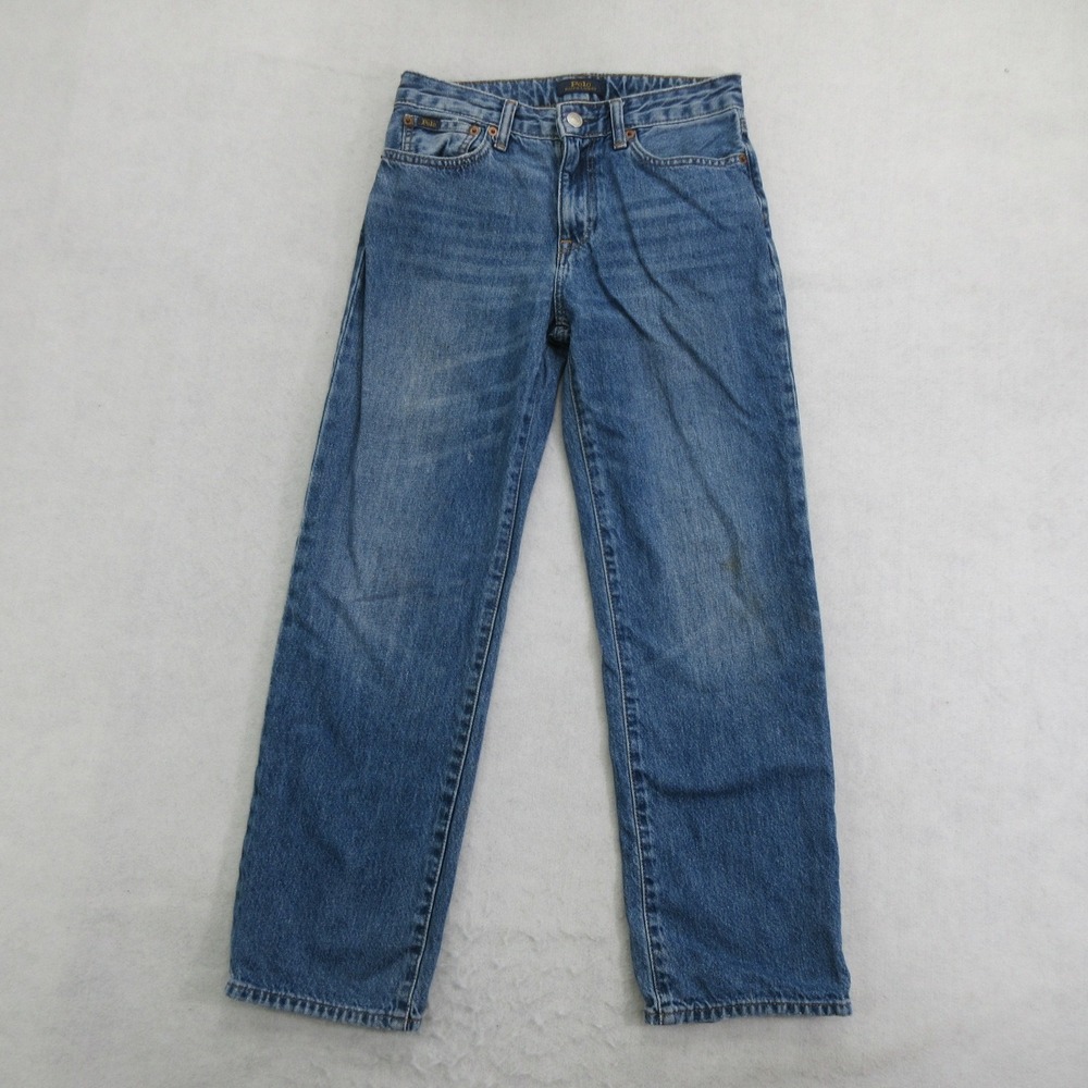 Polo Ralph Lauren Girls Jeans Size 14 Higher Rise Straight Medium Wash